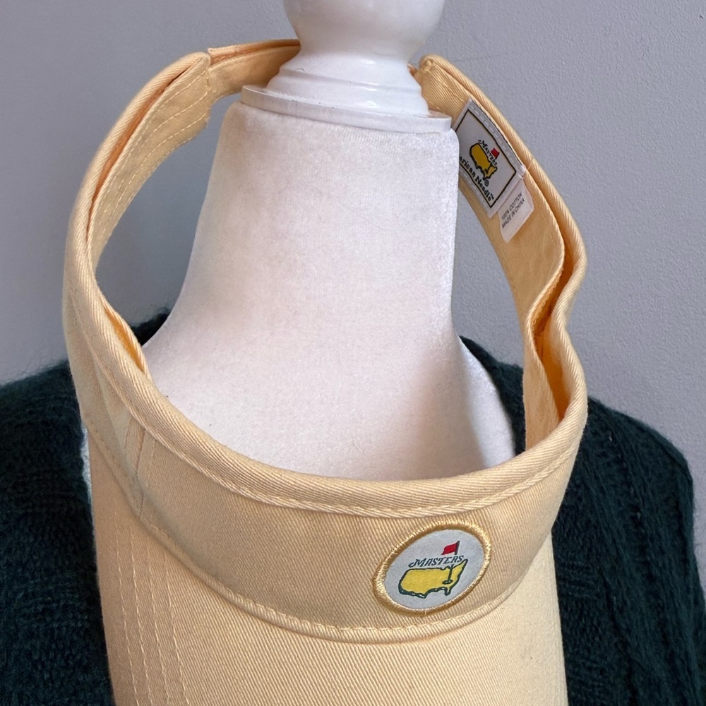 Rare Vintage Masters Butter Yellow Visor